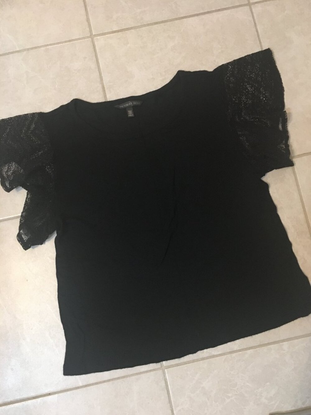 Victoria's Secret Flutter Sleeve Top XS